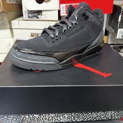 Jordan 3 Black Cat 8.5 Men