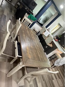 Farmhouse dining set x6 !!