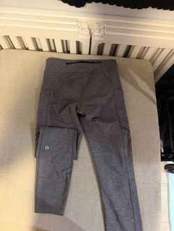 gray size-4 Lululemon running leggings