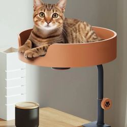 Desk-Mounted Cat Bed