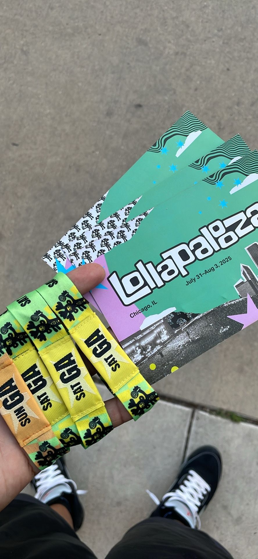 Lollapalooza General Admission Wristbands