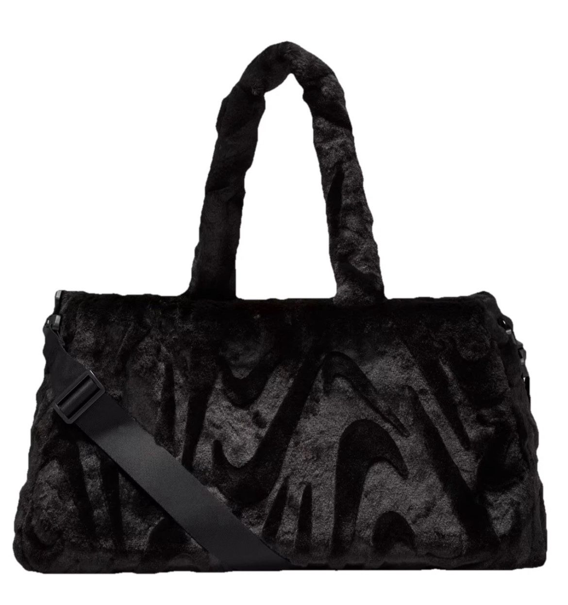 Nike Faux Fur Tote 10L Brand New With Tags Black Crossbody Style FZ1323-010