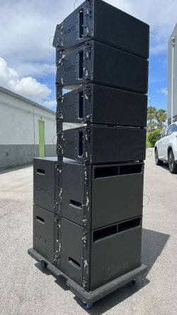 QSC LINE ARRAY 4 Tops 💯💯  HIGH END GEAR