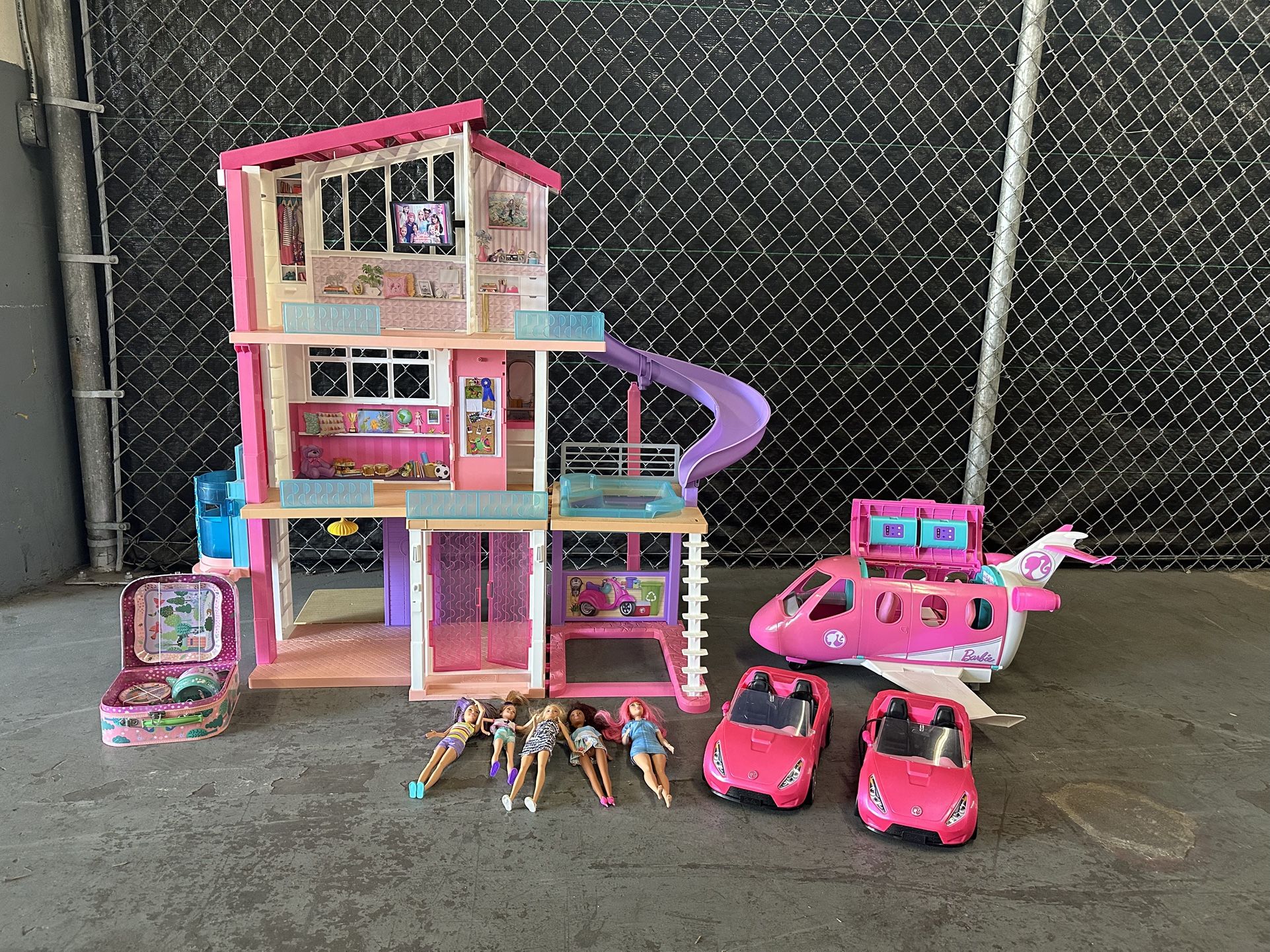 Barbie Dream House, Airplane, Car, Dolls