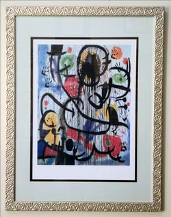 Joan Miro May 1968 678/1500 Chromolithograph Facsimile Signed COA