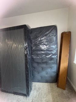 Twin/Full Bed Frame, Box Spring ,Matress