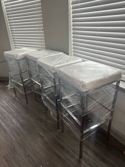 Glass table with chairs