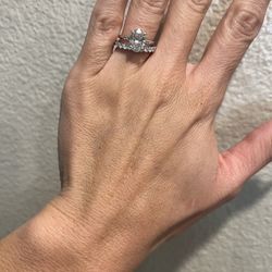 Engagement Ring WITH Wedding Band