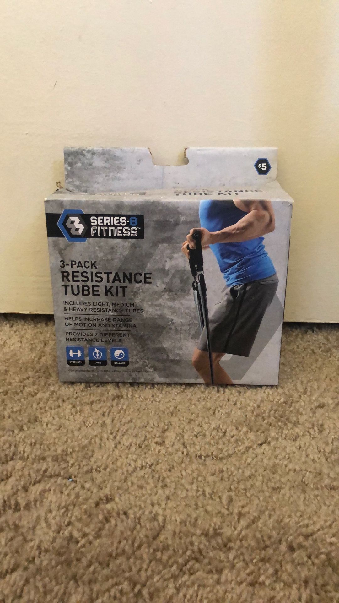 3 Pack Resistance Tube Kit For Workout