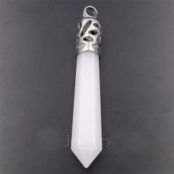 White Jade pendant, 2 and 1/2 in Long