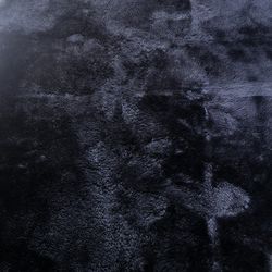 Faux  Rug Black 73”x47”