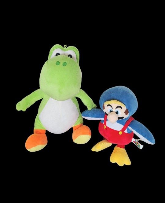 Mario And Yoshi Plushies Official Nintendo READ DESCRIPTION