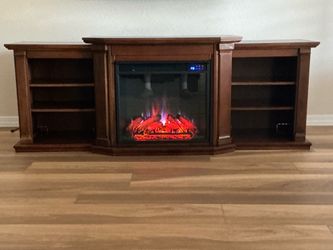 Real Flame Valmont 74” Electric Fireplace TVStand/Credenza
