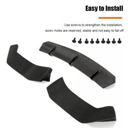 BRAND NEW 2017-2020 BMW G30 M-SPORT REAL CARBON FIBER 3PCS FRONT BUMPER SPLITTER SPOILER LIP