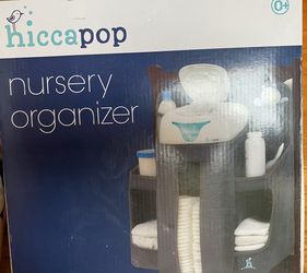 New in Box Grey or White Hiccapop Nursery Changing Table Organizer