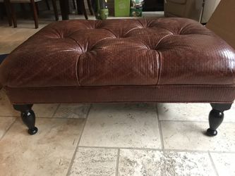 Leather Ottoman