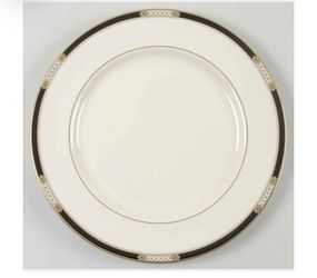 Lenox Hancock Platinum Ivory Set 2 Two 10.5”  Dinner Plates