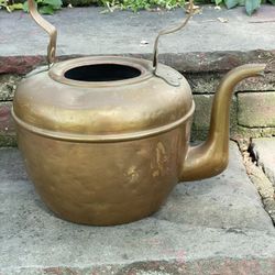 Antique copper kettle