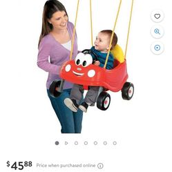 Little Tikes Cozy Coupe First Swing with High Back and Seat Belt