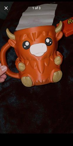 Highland Cow Ceramic pint ice cream holder