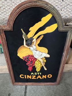 Vintage 3d wine bar plaque dining room  wall art