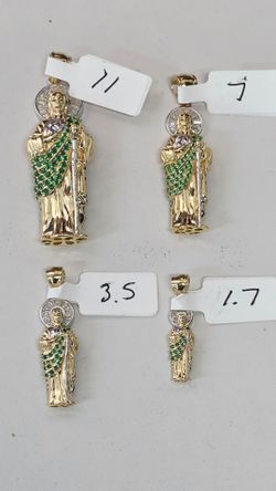 14k 3D Cz Pendants