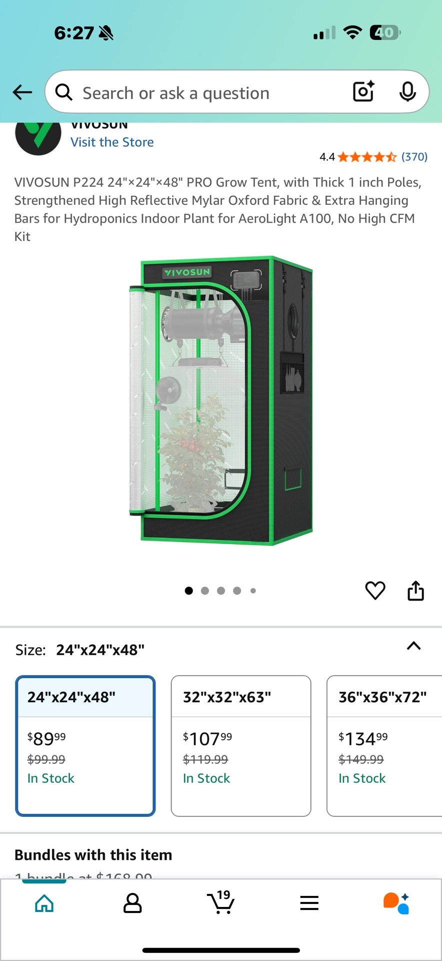Viviosun Indoor Grow Tent All Include