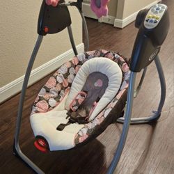 Graco 6-Speed Baby Swing, Plays Nature Sounds & Music