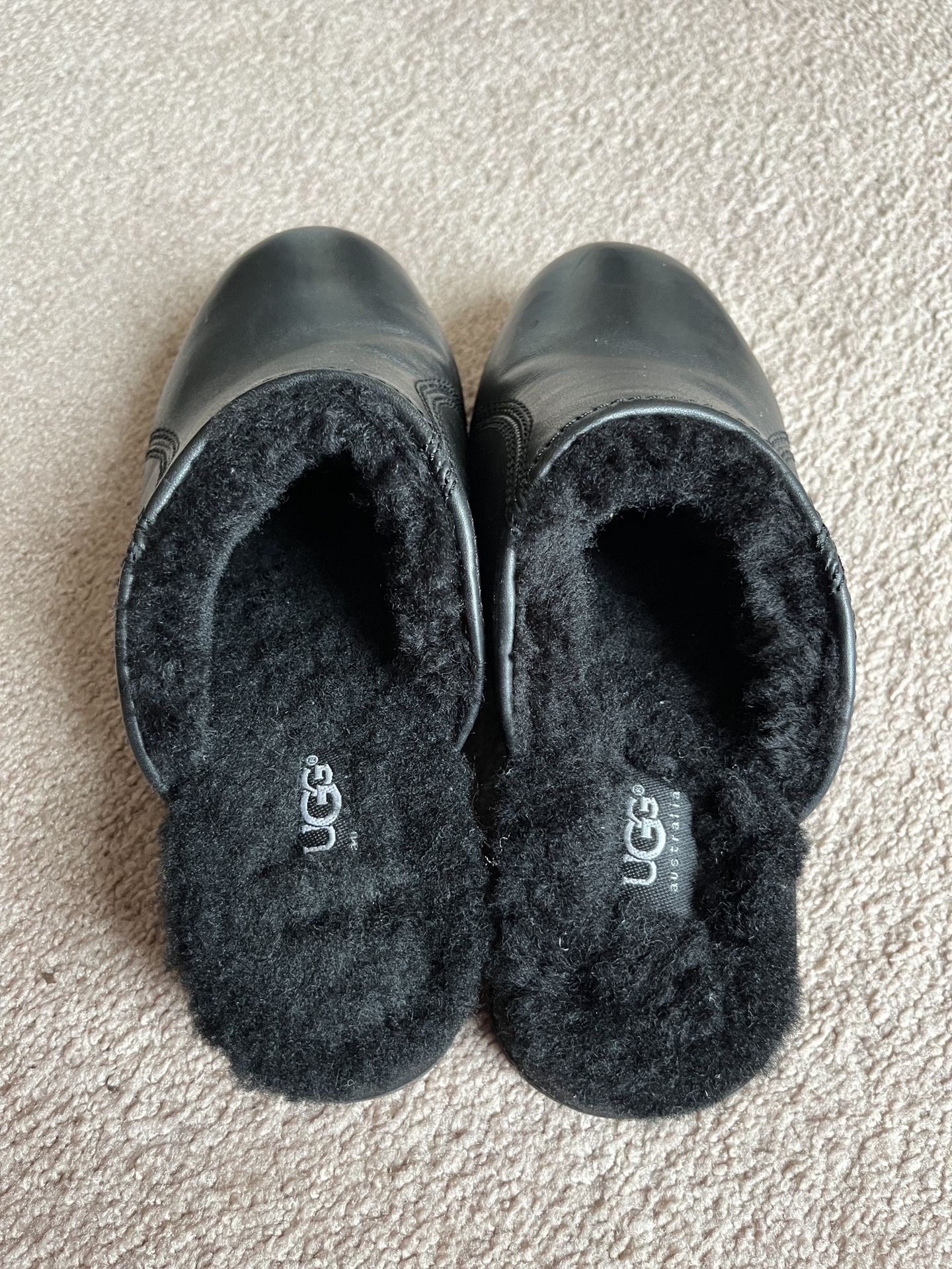Ugg Clogs Leather Sheepskin