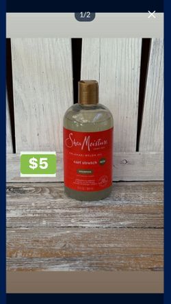 SheaMoisture Curl Stretch Shampoo Curl Enhancing Kalahari Melon Oil Infused with Hyaluronic Serum Type 4 Curly Hair, 13 oz