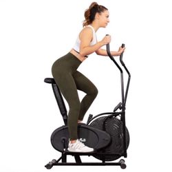  Dual Action Elliptical Fan Bike Cross Trainer Air Resistance System Machine Exercise Workout w/LCD Monitor96427 Xp