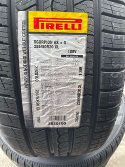 new 255/50/20 Pirelli scorpion