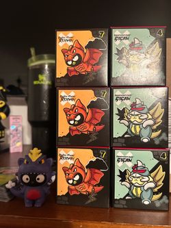 Mcdonald’s hello kitty godzilla and friends happy meal toys