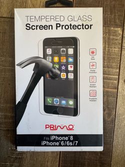 iPhone 6:6s/7/8 tempered glass screen protector $10