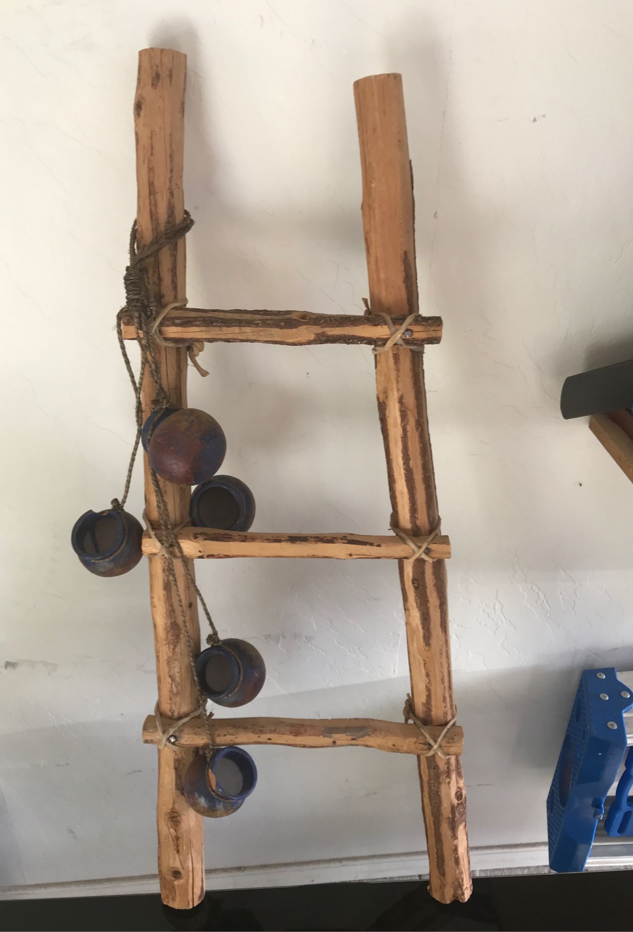 Decorative Mini ladder w/ mini pots