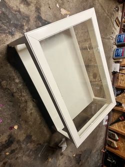 White glass top coffee table