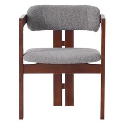 25Home: Walnut Gullichsen Vintage Boucle Armchair, ***Free Delievry