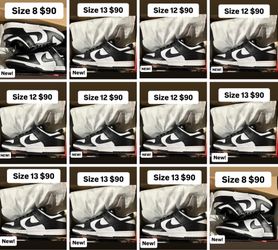 Nike dunks panda size 12 men 13 men 8 men