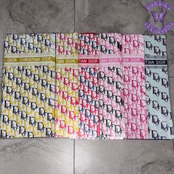 Christian Dior Mixed Colors Floral Bouquet Wrapping Paper