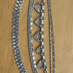 Stella  & Dot - Silver Tone Necklace