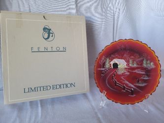 Fenton "The Way Home" Plate LIMITED EDITION