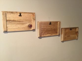 Picture Frames Wooden 4" x 6" Set of (3 ) Handmade Reclaimed Wooden Rustic Farmhouse Decor
