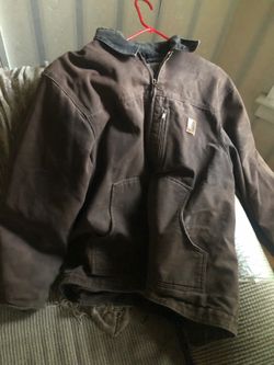 Carhartt Duck Canvas Work Jacket nice  pockets very warm
