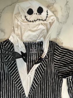 Disney Jack Skellington onesie from The Nightmare Before Christmas.