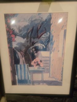Framed painting