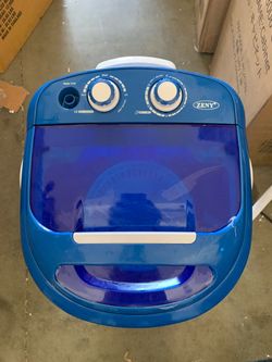 Portable Mini Washing Machine 5.7 lbs Washing Capacity Semi-Automatic Compact Washer Spinner Small Cloth Washer Laundry Appliances for Apartment, RV,