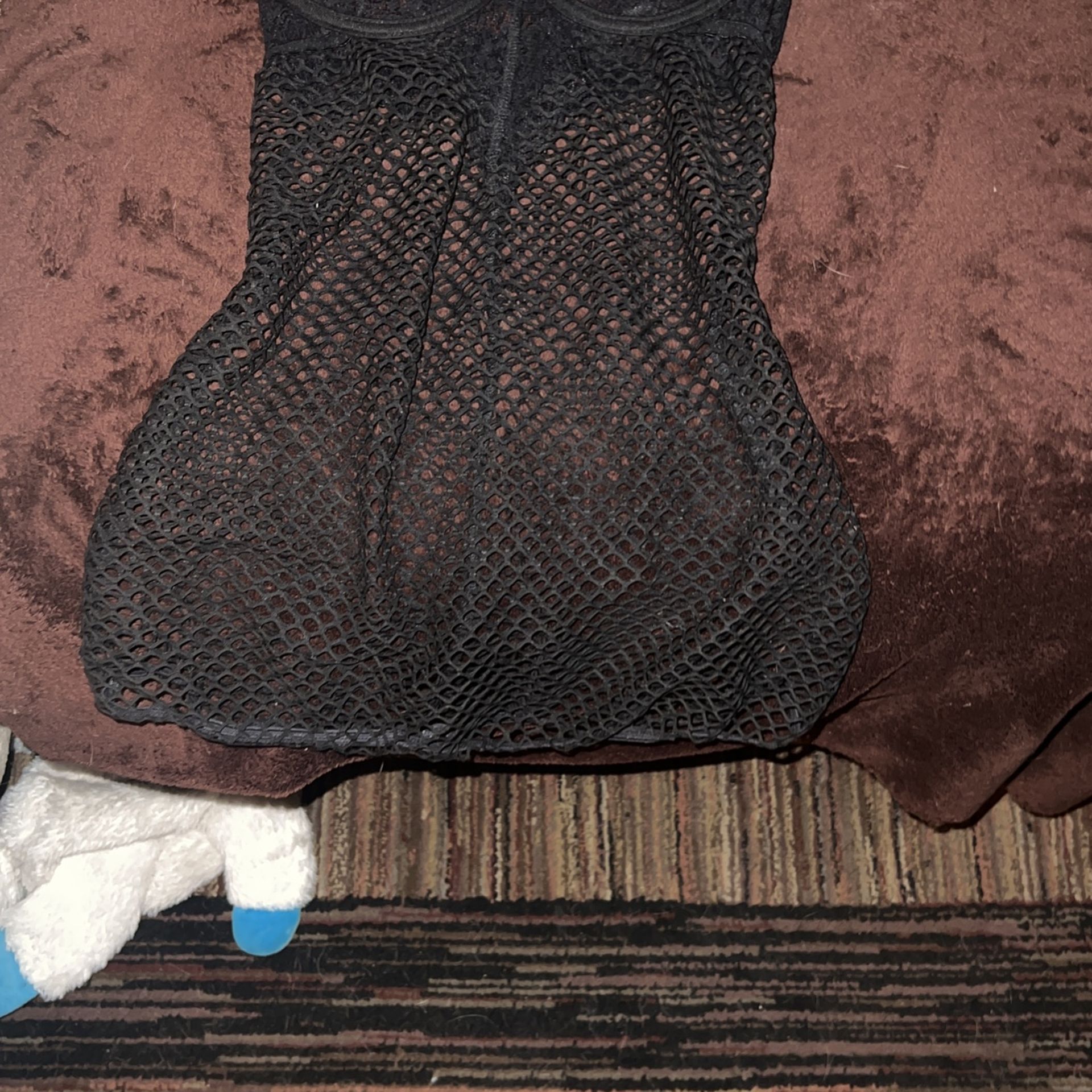 fishnet dress