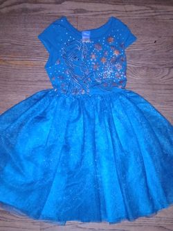 Disney Girl's Dress Elsa Size Youth M