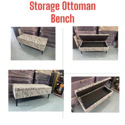 Storage Ottoman Bench, Like New Condition,$80, 