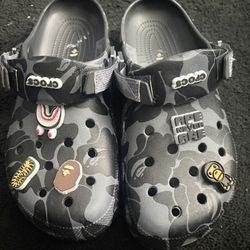 Black Bape Crocs